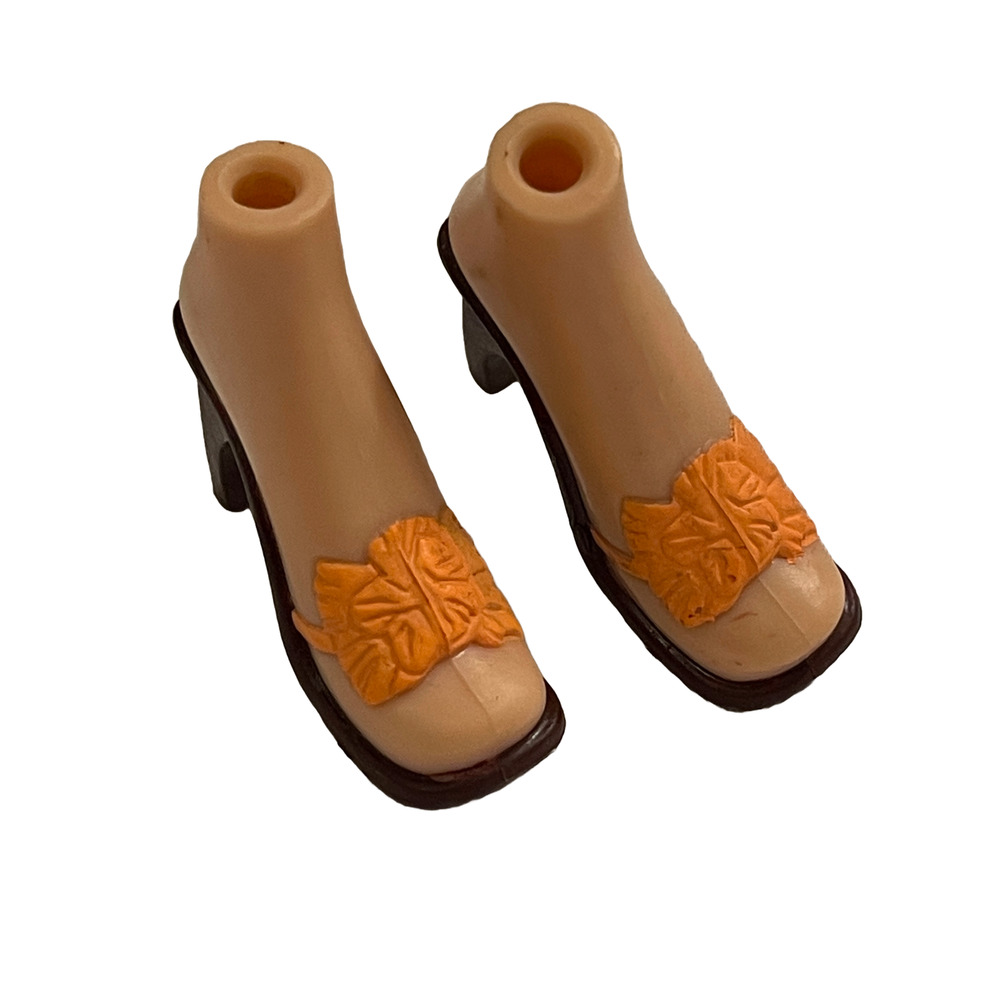 Bratz Footwear Orange Floral Sandals Open Toe